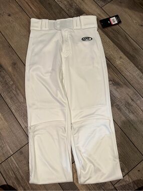 Rawlings White Baseball  Pants. Men’s Small